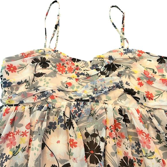 TwentyOne Dress Floral Silky Cottagecore Large Romantic Y2K Beach Mini Party - Picture 5 of 11